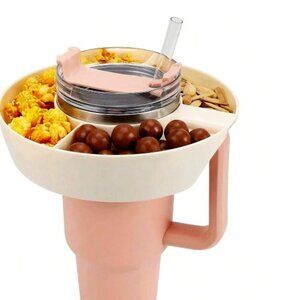 Cup Accessory Snack Tray ( White )